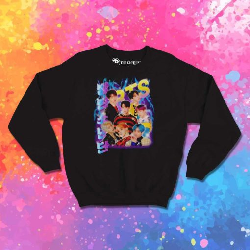 Bangtan Boys Retro 2000 Style Sweatshirt