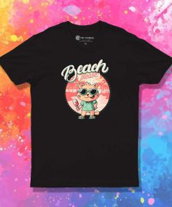 Beach Please Summer Cat T-Shirt