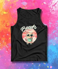 Beach Please Summer Cat Tank Top