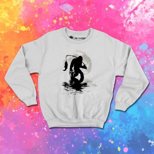 Bigfoot Fishing Night Sweatshirt
