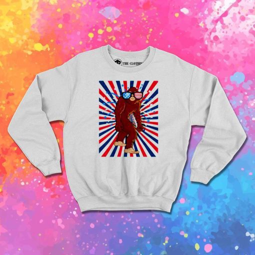 Bigfoot Independence Day Fireworks Sweatshirt