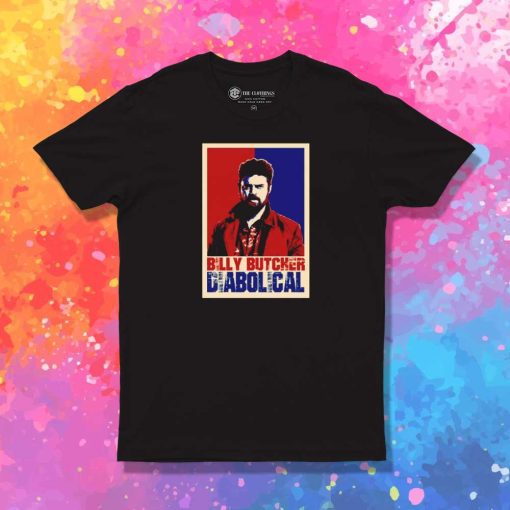 Billy Butcher Diabolical Poster T-Shirt