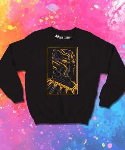 Black Panther Black Gold Color Sweatshirt
