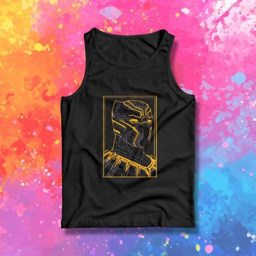 Black Panther Black Gold Color Tank Top