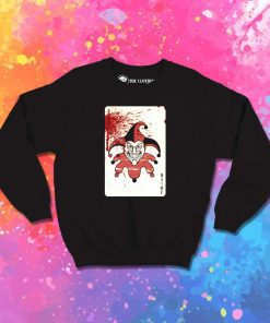 Bloody Joker Trump Card Sweatshirt