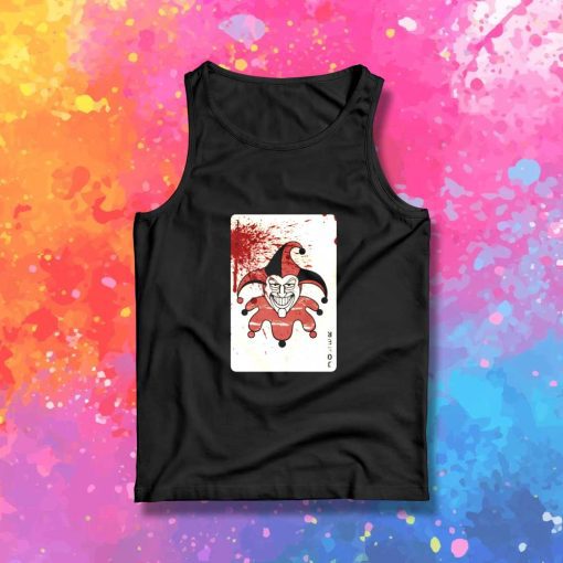 Bloody Joker Trump Card Tank Top