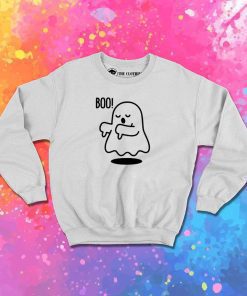 Boo Ghost Thumb Down Sweatshirt