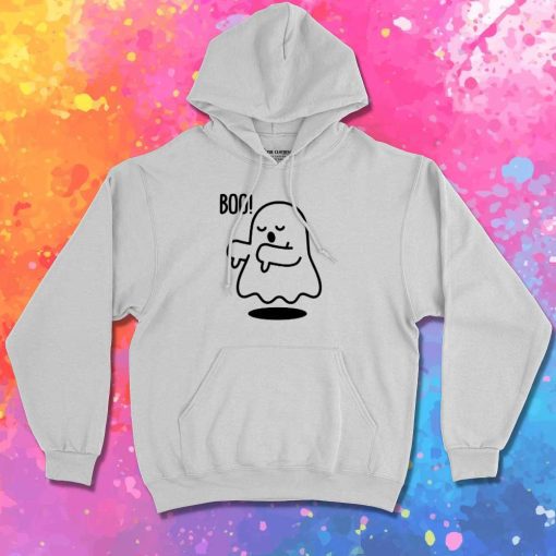 Boo Ghost Thumb Down Hoodie