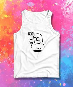 Boo Ghost Thumb Down Tank Top