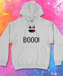 Boo Pixelated Ghost Face Hoodie