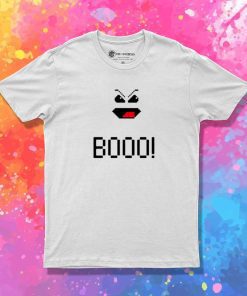 Boo Pixelated Ghost Face T-Shirt