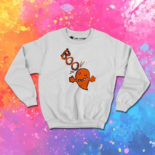 Boo Stupid Orange Ghost Sweatshirt