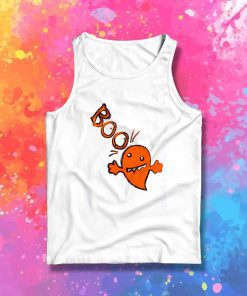 Boo Stupid Orange Ghost Tank Top