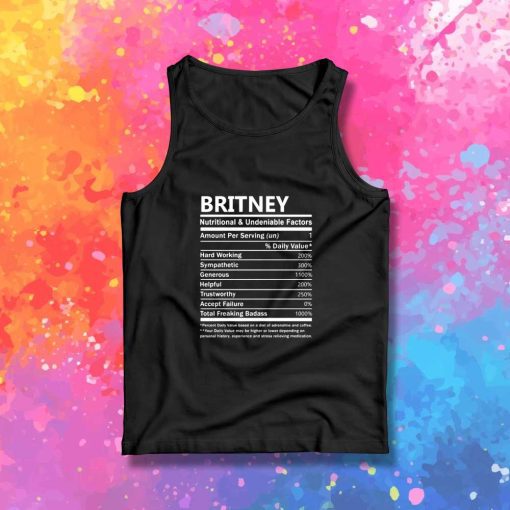 Britney Spears Ingredients Tank Top
