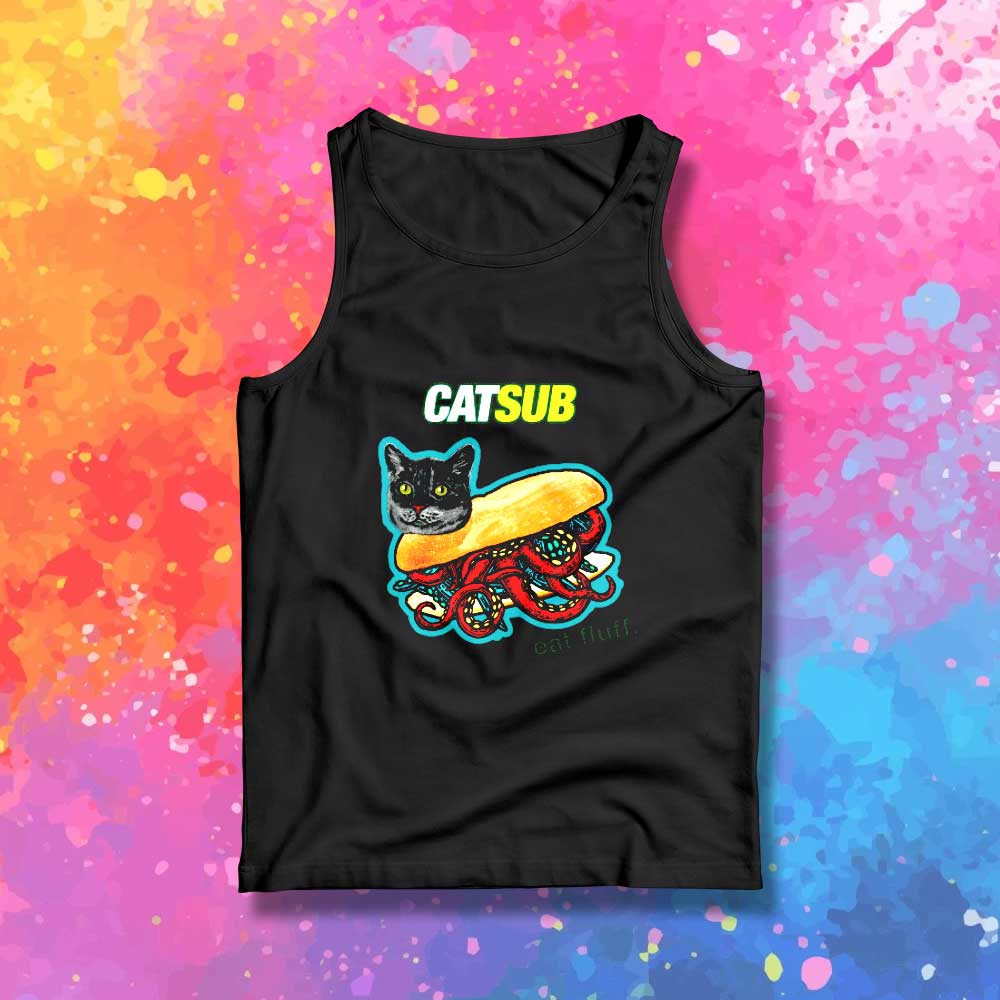 Catsub Kitty Sandwich Tank Top