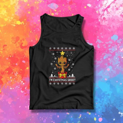 Christmas Groot Guardians Of The Galaxy Tank Top