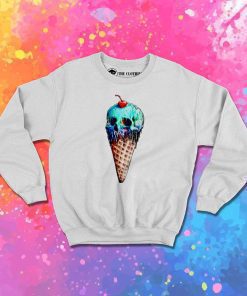 Cone Ice Cream Skull Sweatshirt