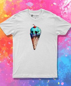 Cone Ice Cream Skull T-Shirt