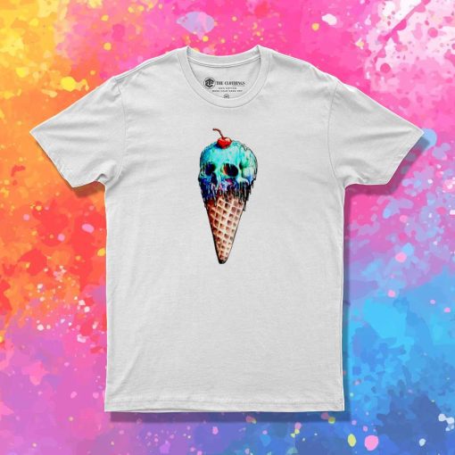 Cone Ice Cream Skull T-Shirt
