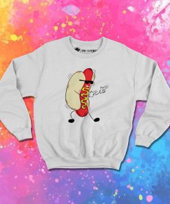 Cool Hot Dog Black Glasses Sweatshirt