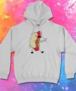 Cool Hot Dog Black Glasses Hoodie