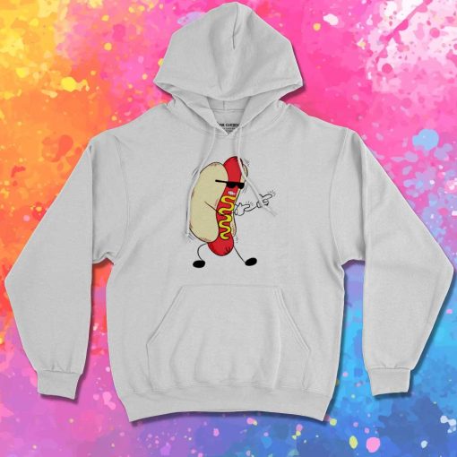 Cool Hot Dog Black Glasses Hoodie