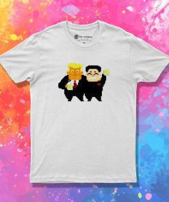 Donald Trump And Kim Jong Un Pixelated T-Shirt