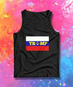 Donald Trump And Russia Flag Tank Top