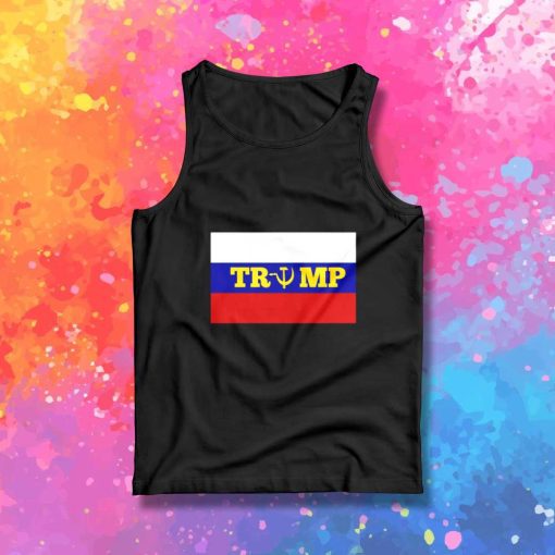 Donald Trump And Russia Flag Tank Top