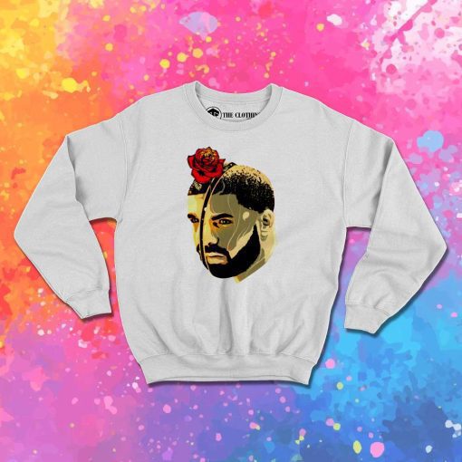 Drake Rose Sliced Head Sweatshirt