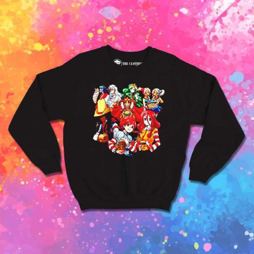 Fast Food Waifus Anime Sweatshirt