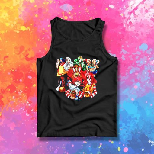 Fast Food Waifus Anime Tank Top