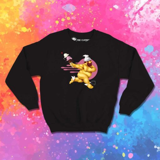 Fat Guy Ice Cream In A Flash Sweatshirt