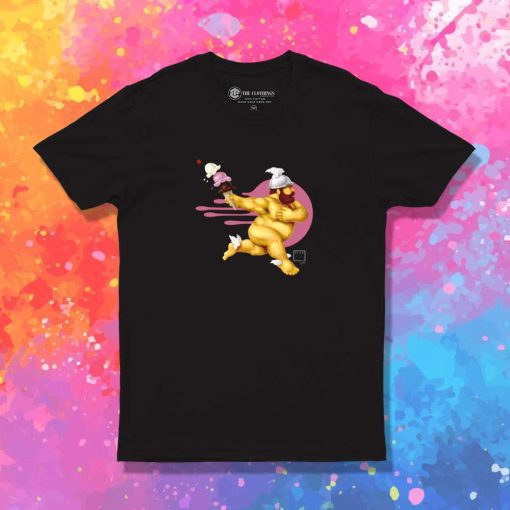 Fat Guy Ice Cream In A Flash T-Shirt