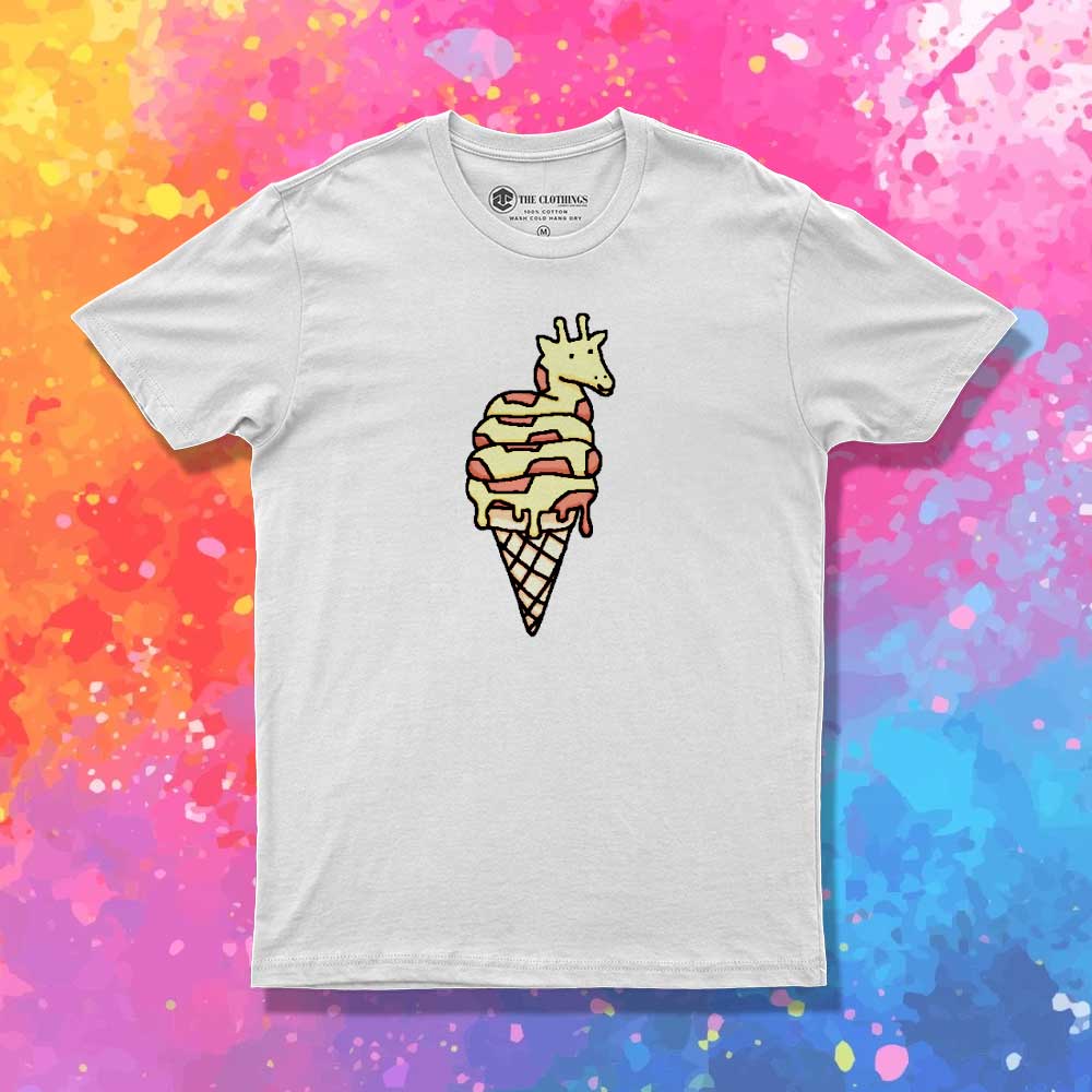 Giratto Giraffe Gelato Ice Cream T-Shirt