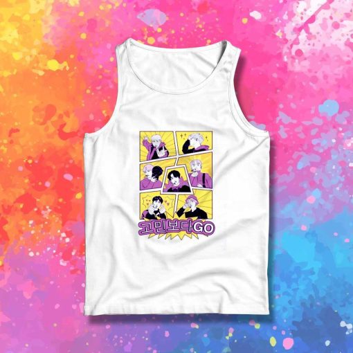 Go Go BTS Comic Panel Tank Top