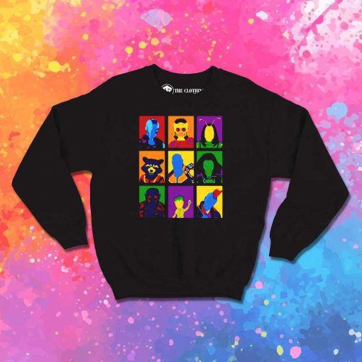 Guardians Of The Galaxy Pop Art Sweatshirt
