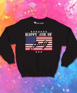 Happy 4th Of July American Flag Sweatshirt