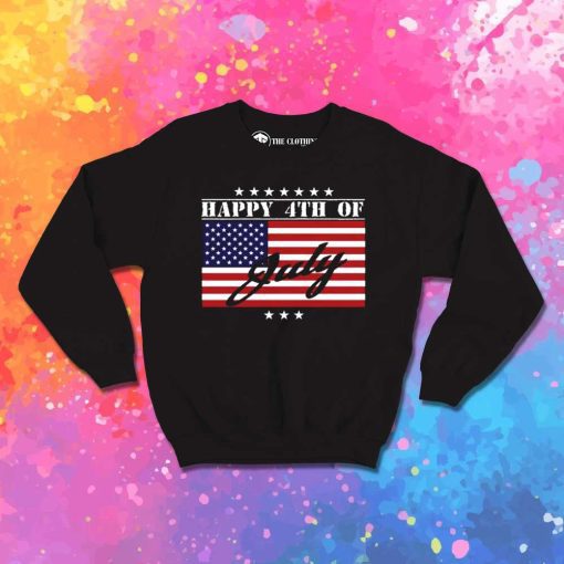 Happy 4th Of July American Flag Sweatshirt