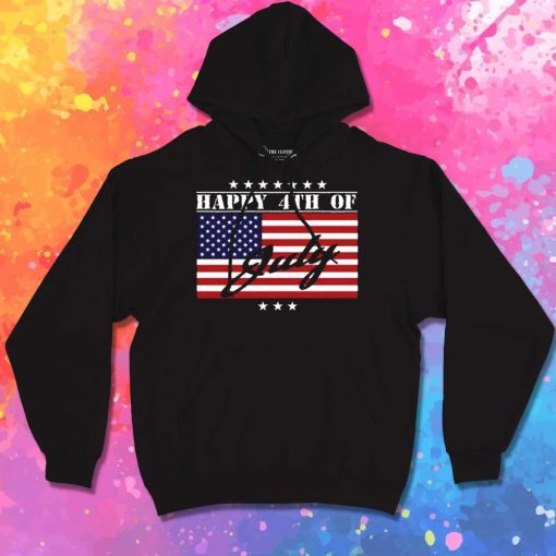 Happy 4th Of July American Flag Hoodie