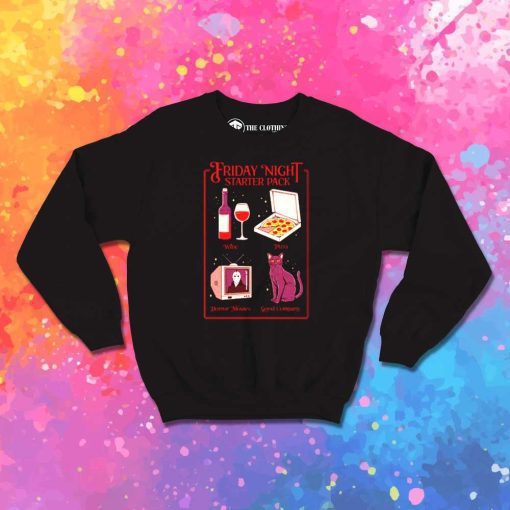 Horror Friday Night Starter Pack Sweatshirt