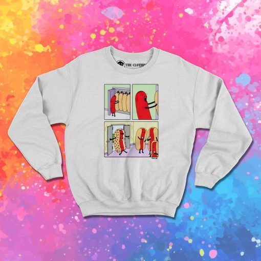 Hot Dog Cool Bun Outfit Sweatshirt