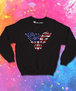 Independence Day Eagle American Flag Sweatshirt