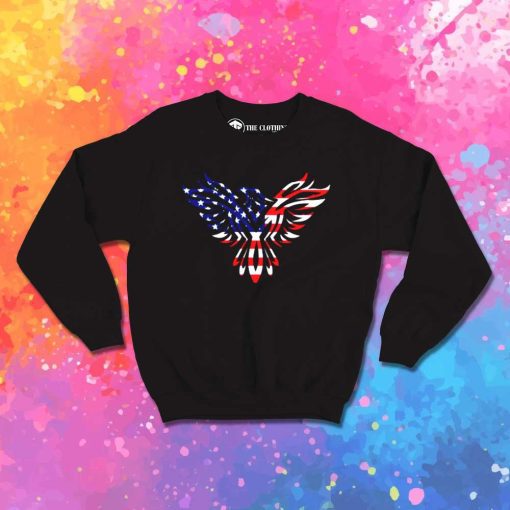 Independence Day Eagle American Flag Sweatshirt