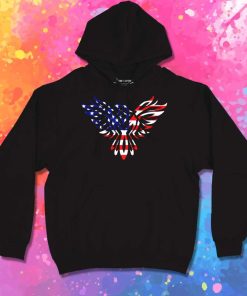 Independence Day Eagle American Flag Hoodie