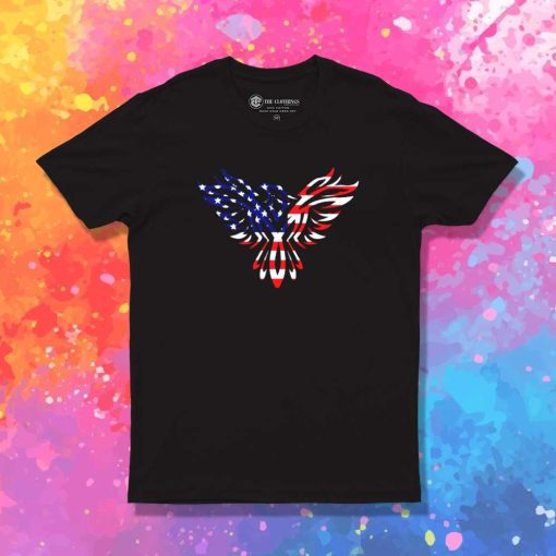 Independence Day Eagle American Flag T-Shirt