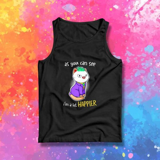 Joker A Lot Happier Cat Tank Top