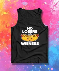 No Losers Only Wieners Hot Dog Tank Top