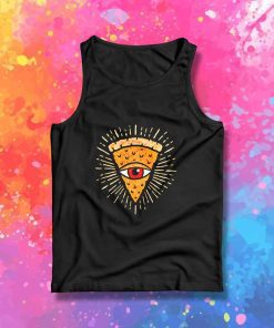 One Eyed Pizza Illuminati Tank Top