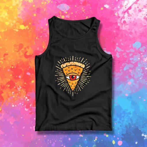 One Eyed Pizza Illuminati Tank Top